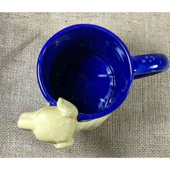 Golden Retriever 3D Mug Blue Speckled Coffee Mug with Applied Ceramic Dog - Picture 6 of 7